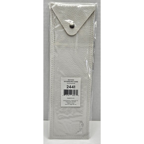 L'ange Acetate Detangling Comb 2441 Tortoiseshell 9.5" Long - Picture 2 of 2